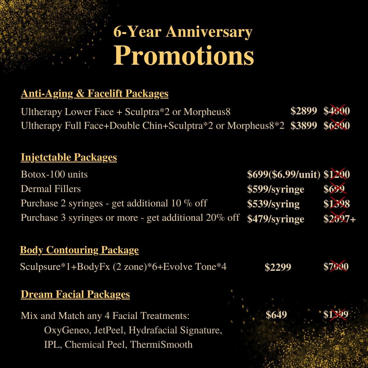 6-year anniversary promotions