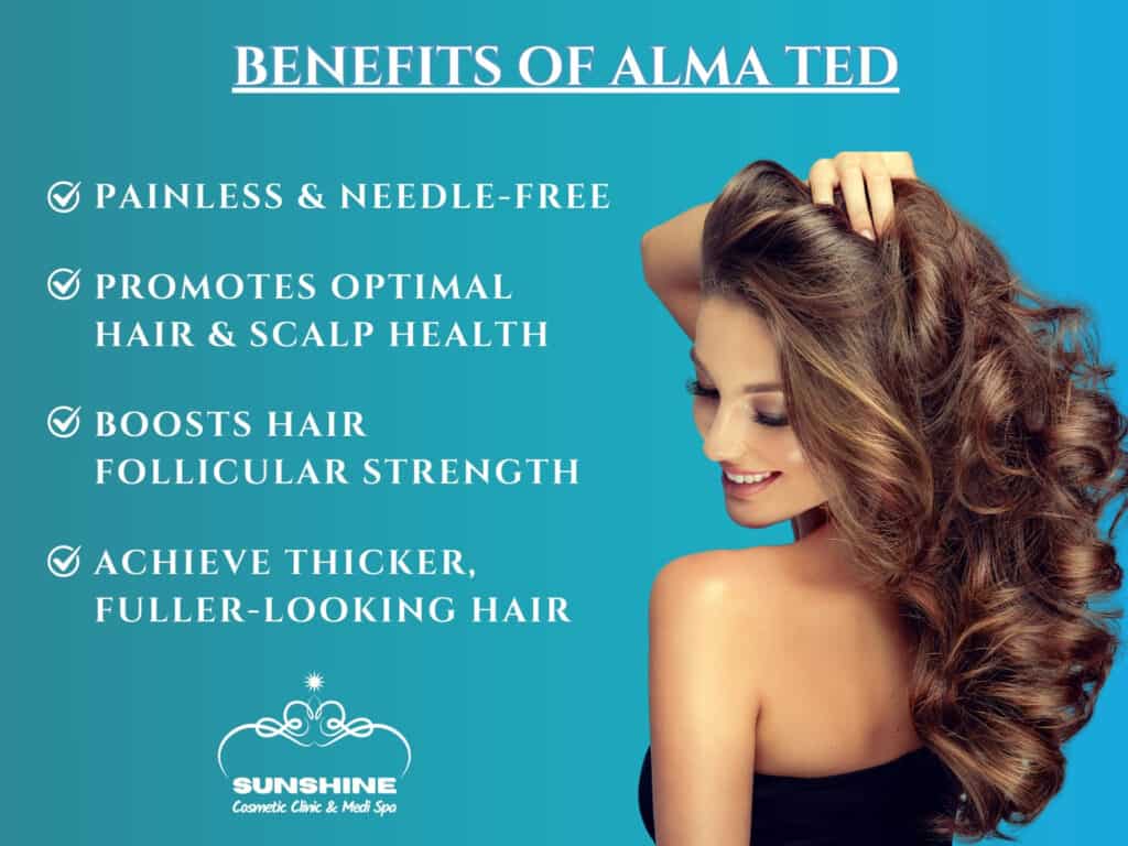 Learn the benefits of Alma TED hair restoration treatment in Kitchener Waterloo Cambrige area
