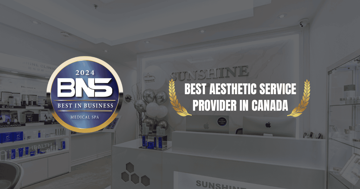 Sunshine Cosmetic Clinic & Medi Spa has been awarded one of the Best Aesthetic Service Providers in Canada for 2024 from BNS News!