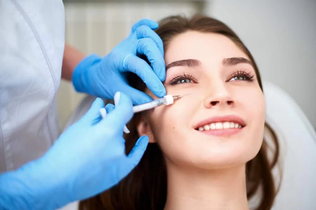 Client receiving a customized facial treatment with advanced skincare products in Waterloo
